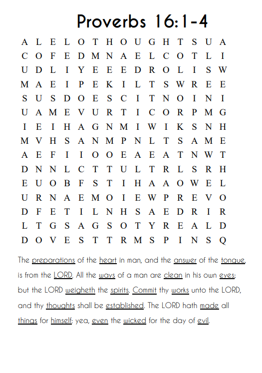 Searching through Proverbs (6"x9"): Proverbs 16-31