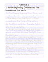 Tracing the Word: Genesis