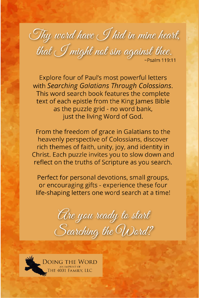 Searching Galatians Through Colossians