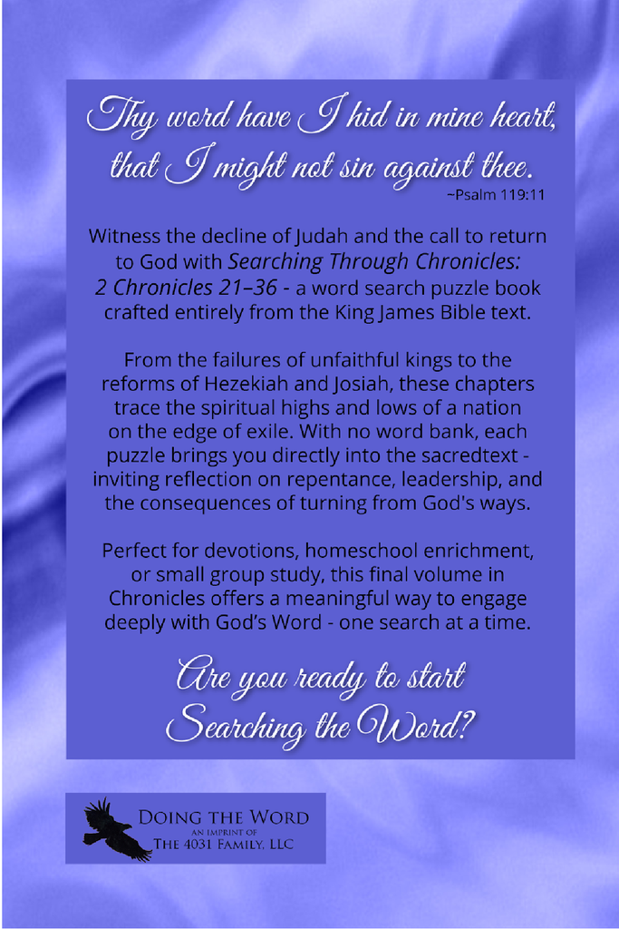 Searching Through Chronicles: 2 Chronicles 21-36