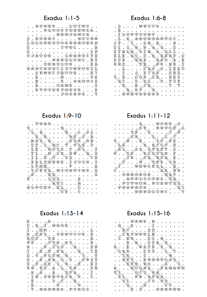 Searching Through Exodus: Chapters 1-14