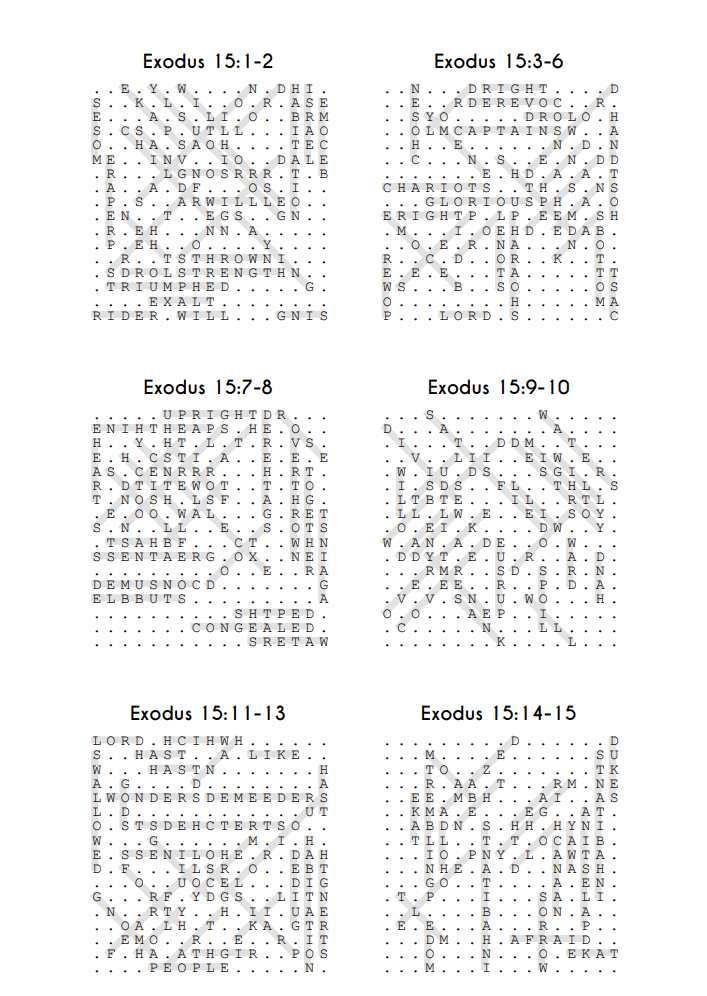 Searching Through Exodus: Chapters 15-28