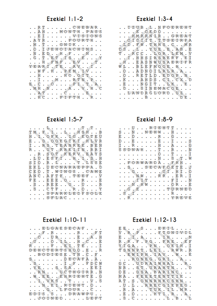 Searching Through Ezekiel: Chapters 1-19