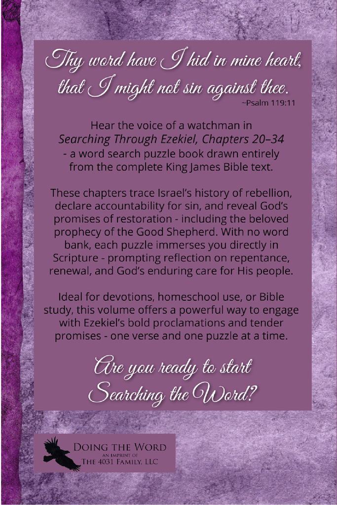 Searching Through Ezekiel: Chapters 20-34