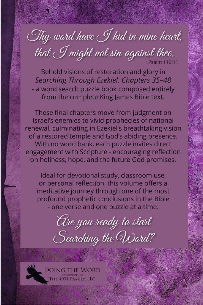 Searching Through Ezekiel: Chapters 35-48