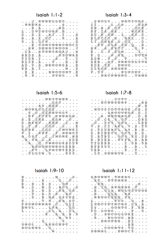Searching Through Isaiah: Chapters 1-23
