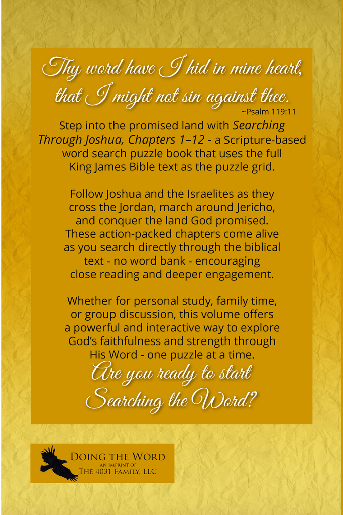 Searching Through Joshua: Chapters 1-12