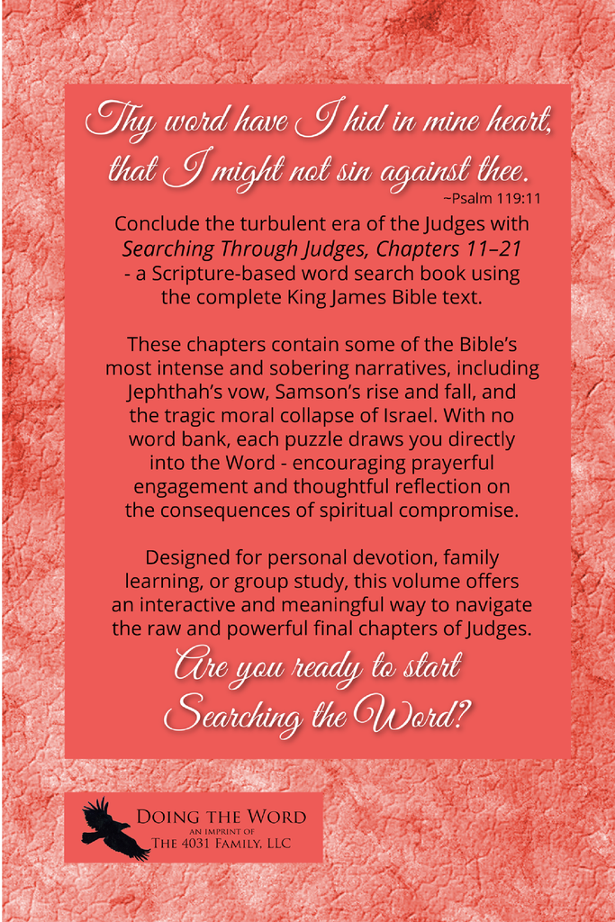 Searching Through Judges: Chapters 11-21