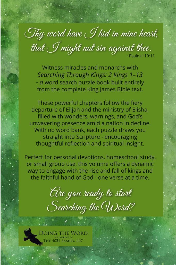 Searching Through Kings: 2 Kings 1-13