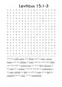 Searching Through Leviticus: Chapters 15-27