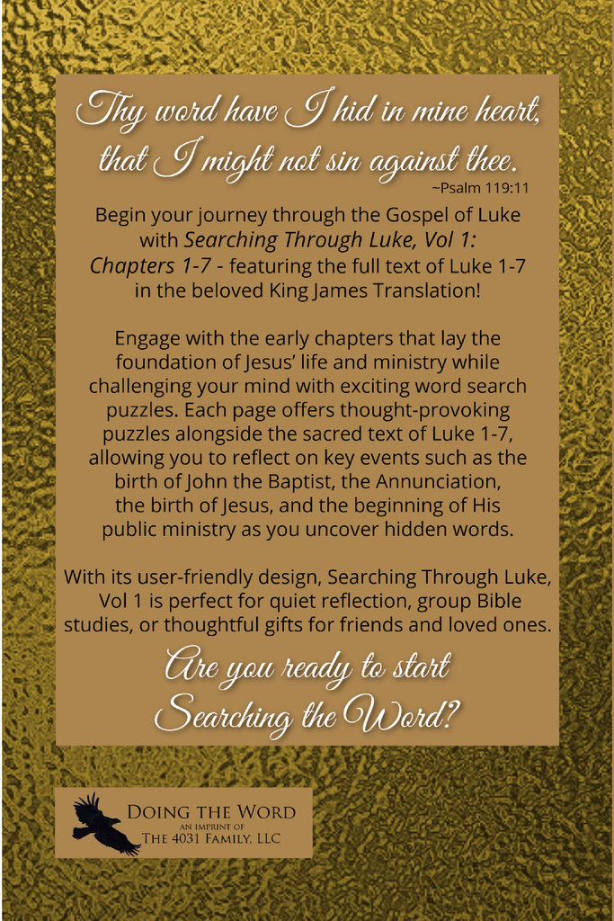 Searching Through Luke: Chapters 1-7