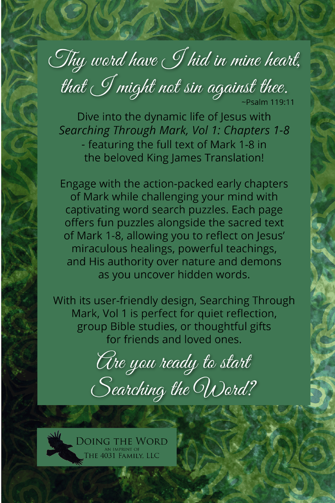 Searching Through Mark: Chapters 1-8