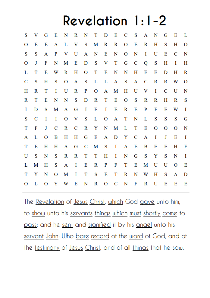 Searching Through Revelation