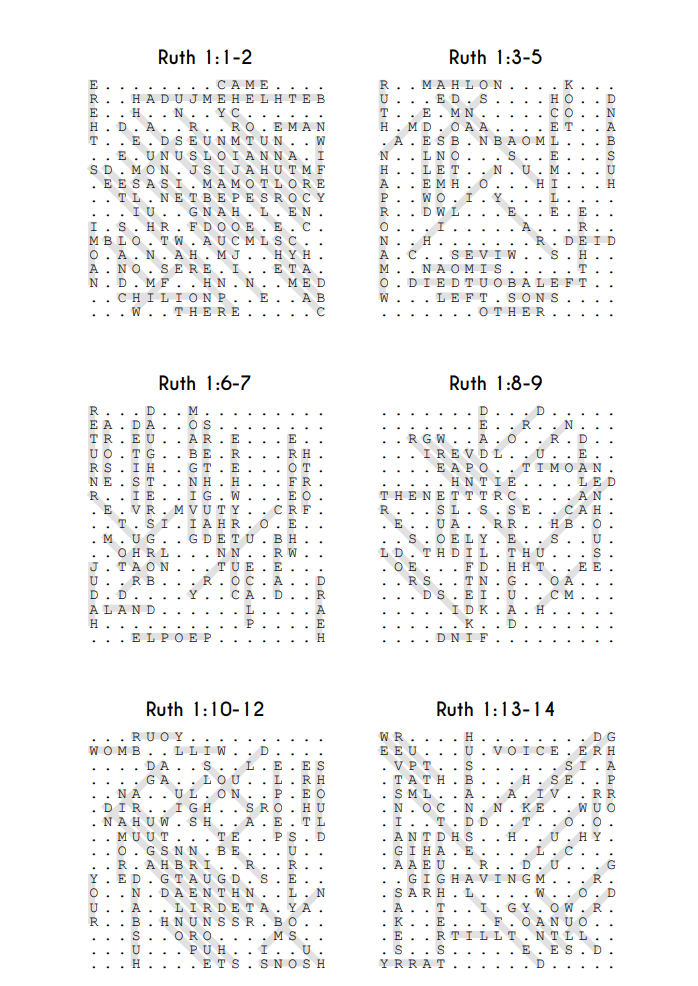 Searching Through Ruth & Esther