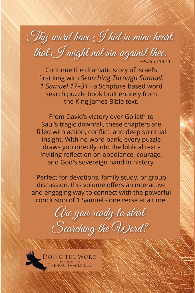 Searching Through Samuel: 1 Samuel 17-31