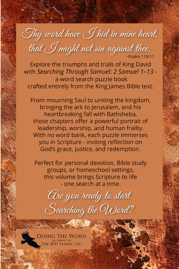 Searching Through Samuel: 2 Samuel 1-13