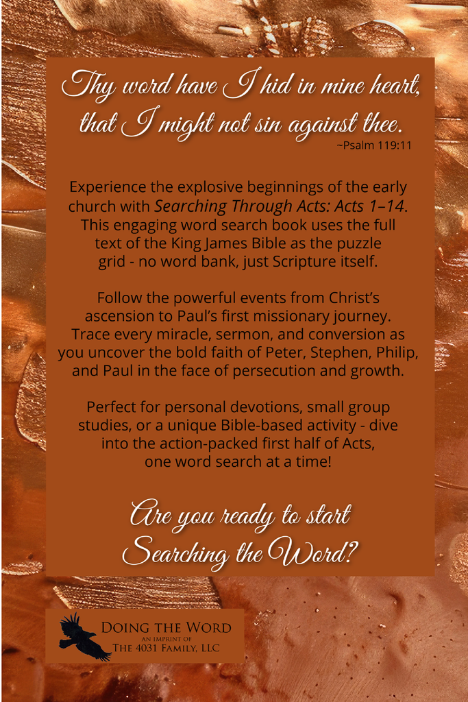 Searching through Acts: Chapters 1-14