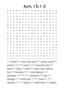 Searching through Acts: Chapters 15-28