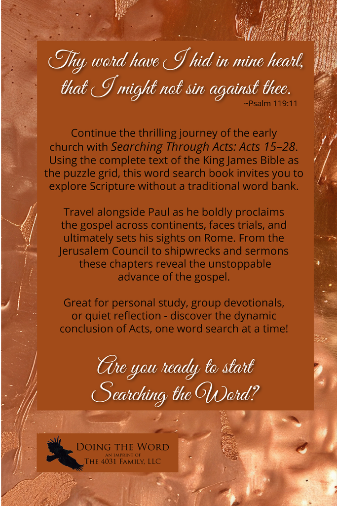 Searching through Acts: Chapters 15-28