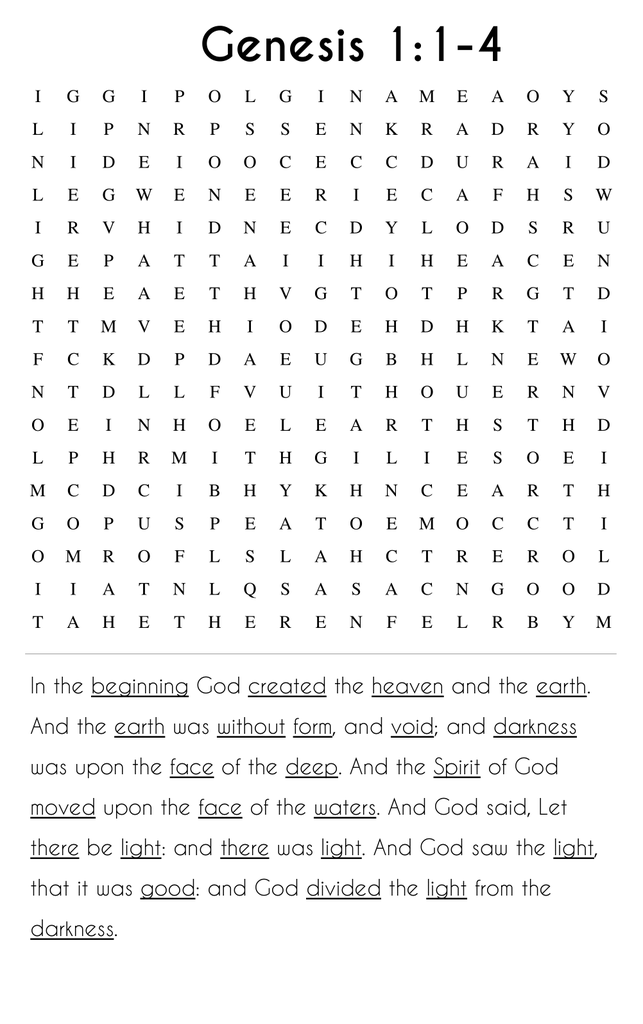 Searching through Genesis: Chapters 1-11