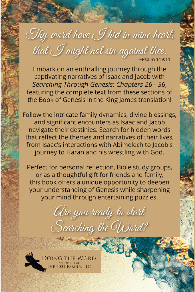 Searching through Genesis: Chapters 26-36