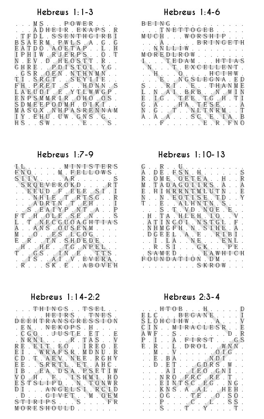 Searching through Hebrews