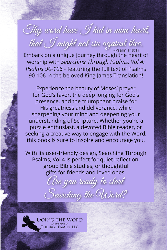 Searching through Psalms: Psalms 90-106