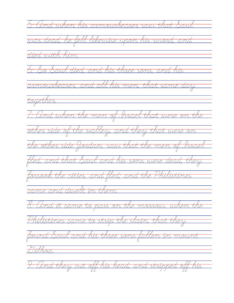 Tracing the Word: 1 Samuel