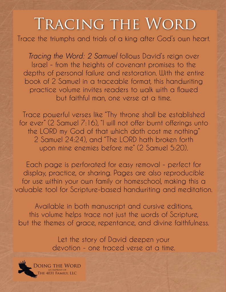 Tracing the Word: 2 Samuel