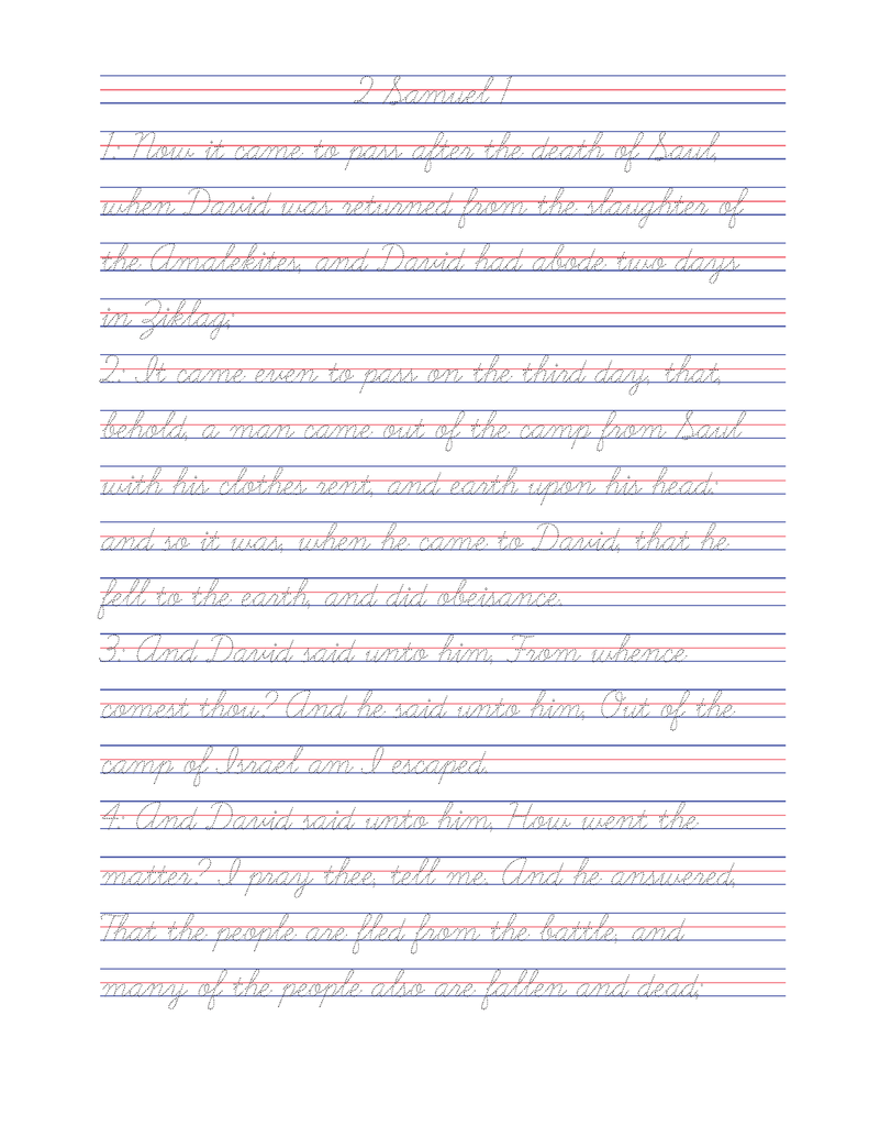 Tracing the Word: 2 Samuel