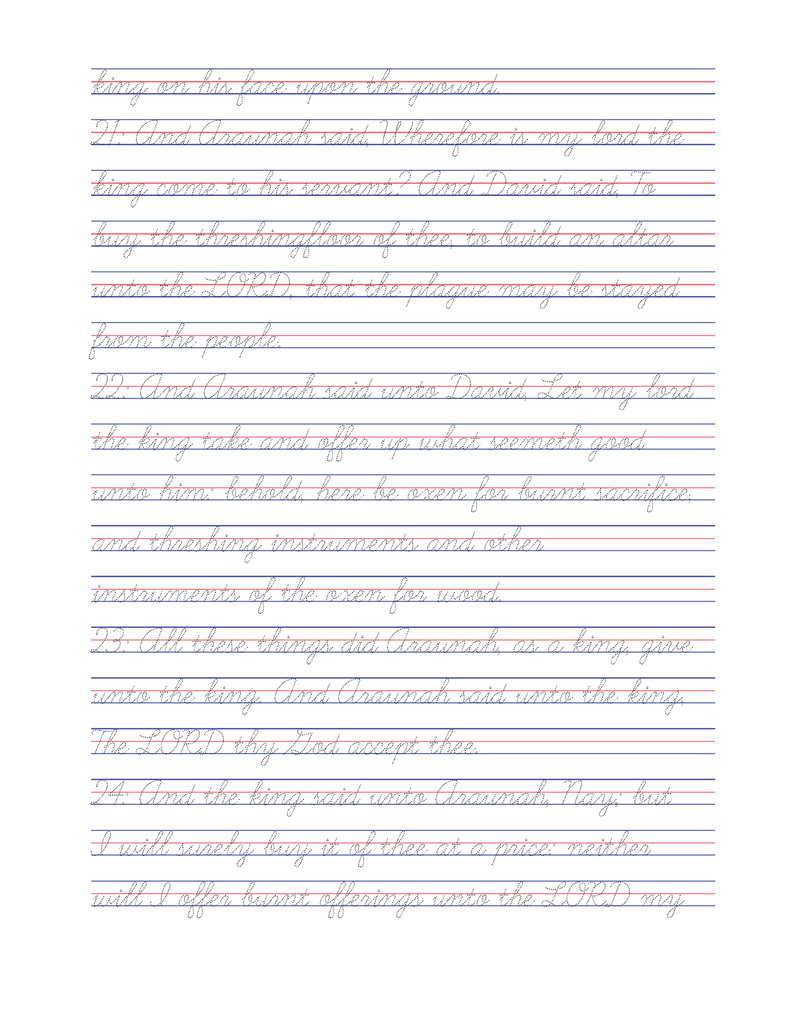 Tracing the Word: 2 Samuel