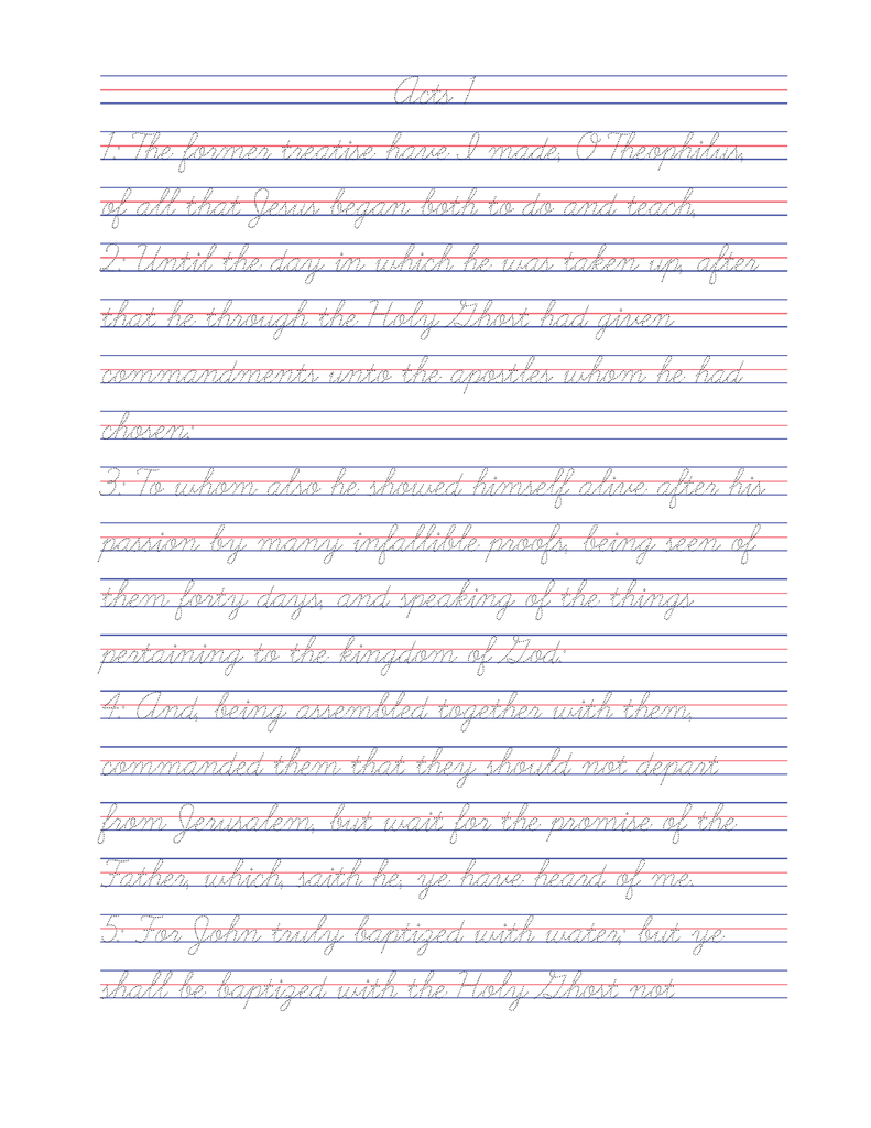 Tracing the Word: Acts