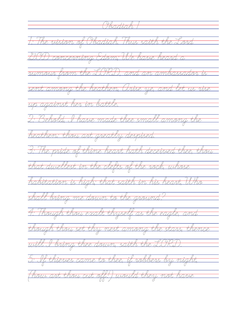 Tracing the Word: Daniel through Obadiah