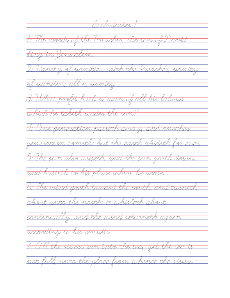 Tracing the Word: Ecclesiastes, Song of Solomon, and Lamentations
