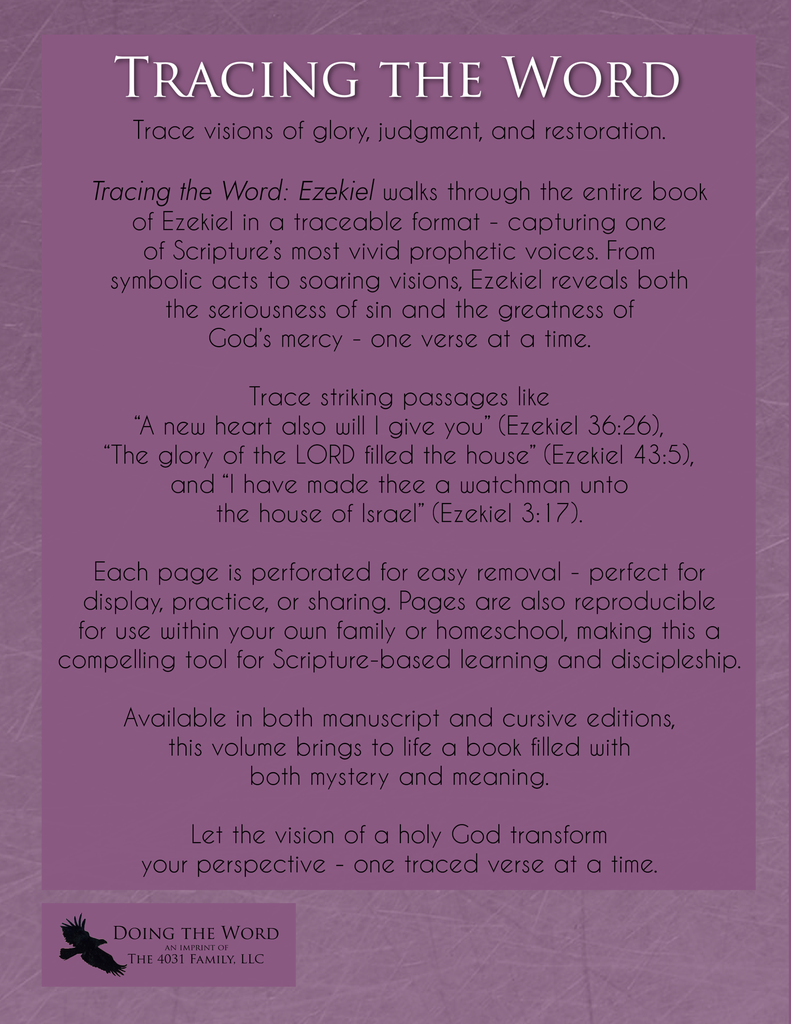 Tracing the Word: Ezekiel