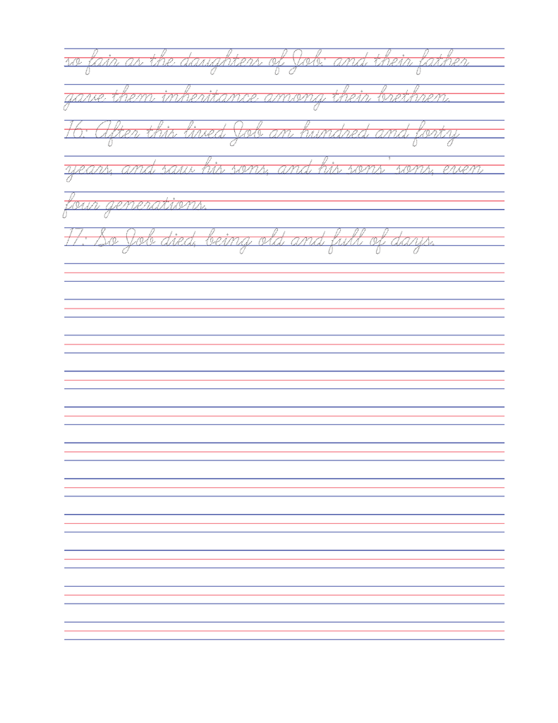 Tracing the Word: Job