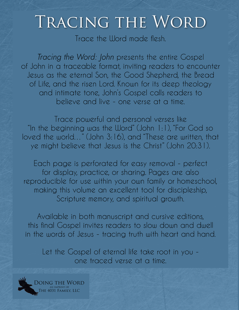 Tracing the Word: John