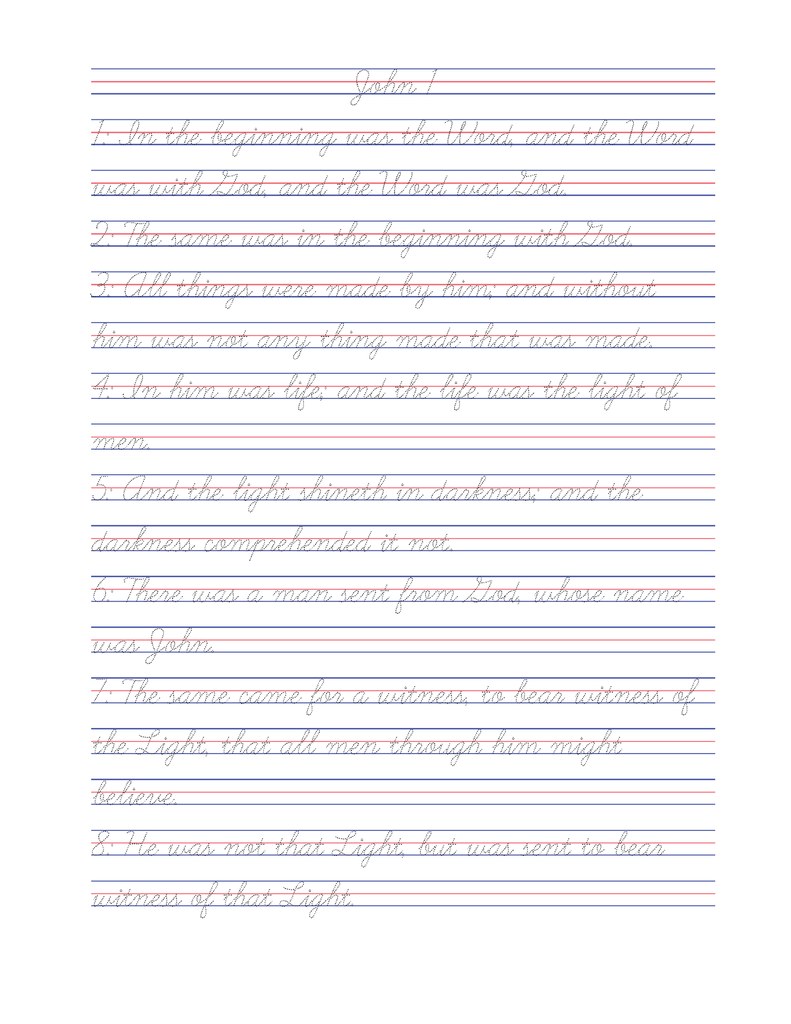 Tracing the Word: John