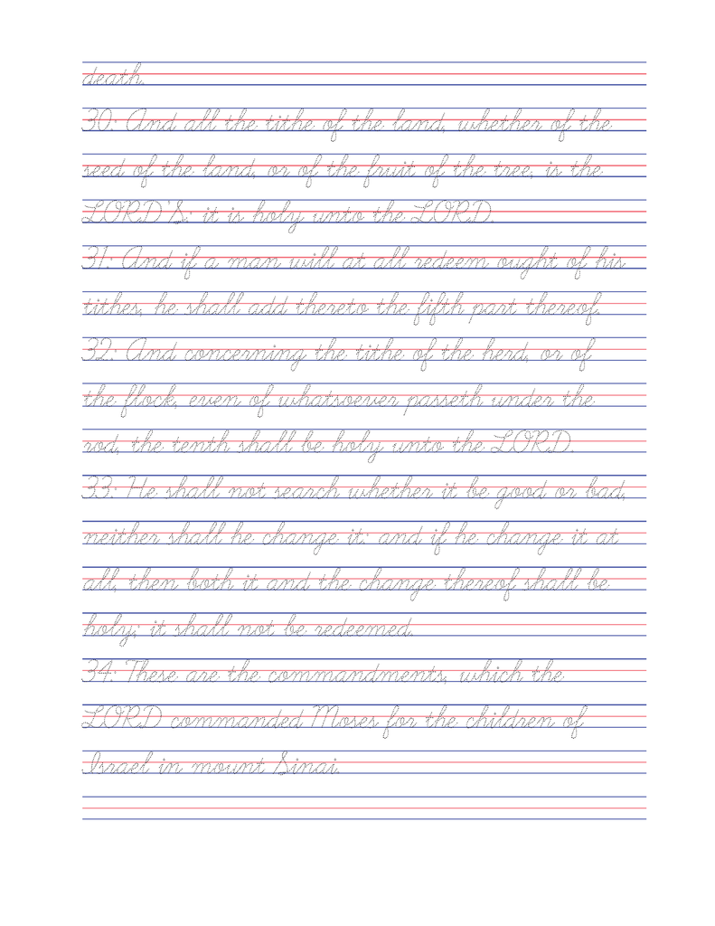 Tracing the Word: Leviticus