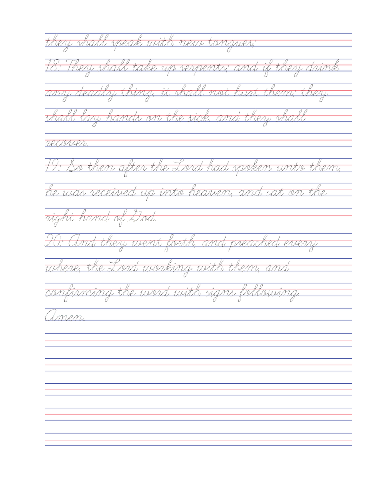 Tracing the Word: Mark