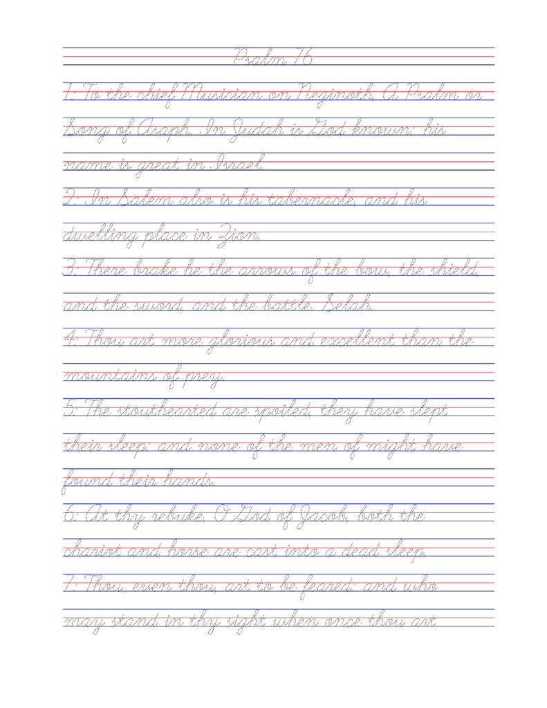 Tracing the Word: Psalms 76 - 150