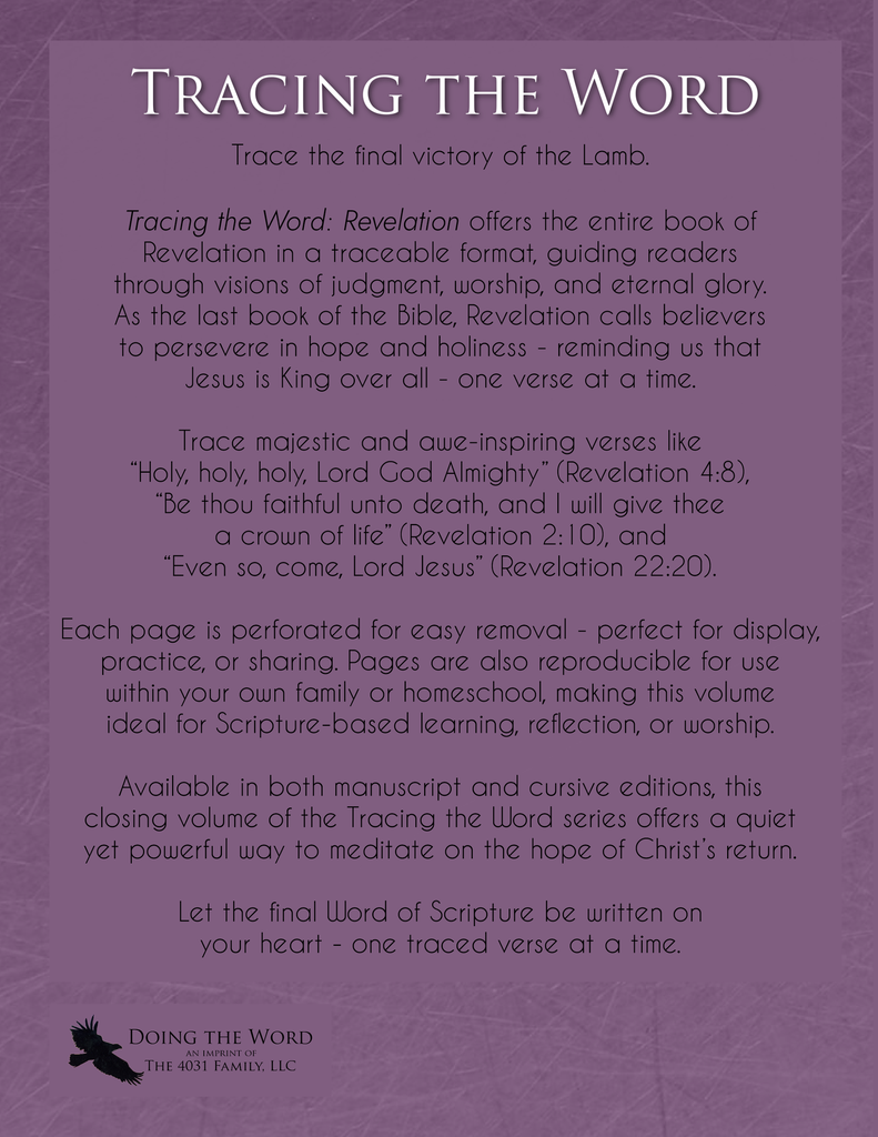 Tracing the Word: Revelation