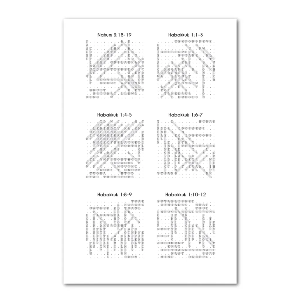 ST Obadiah through Habakkuk 5 puzzle answers.webp