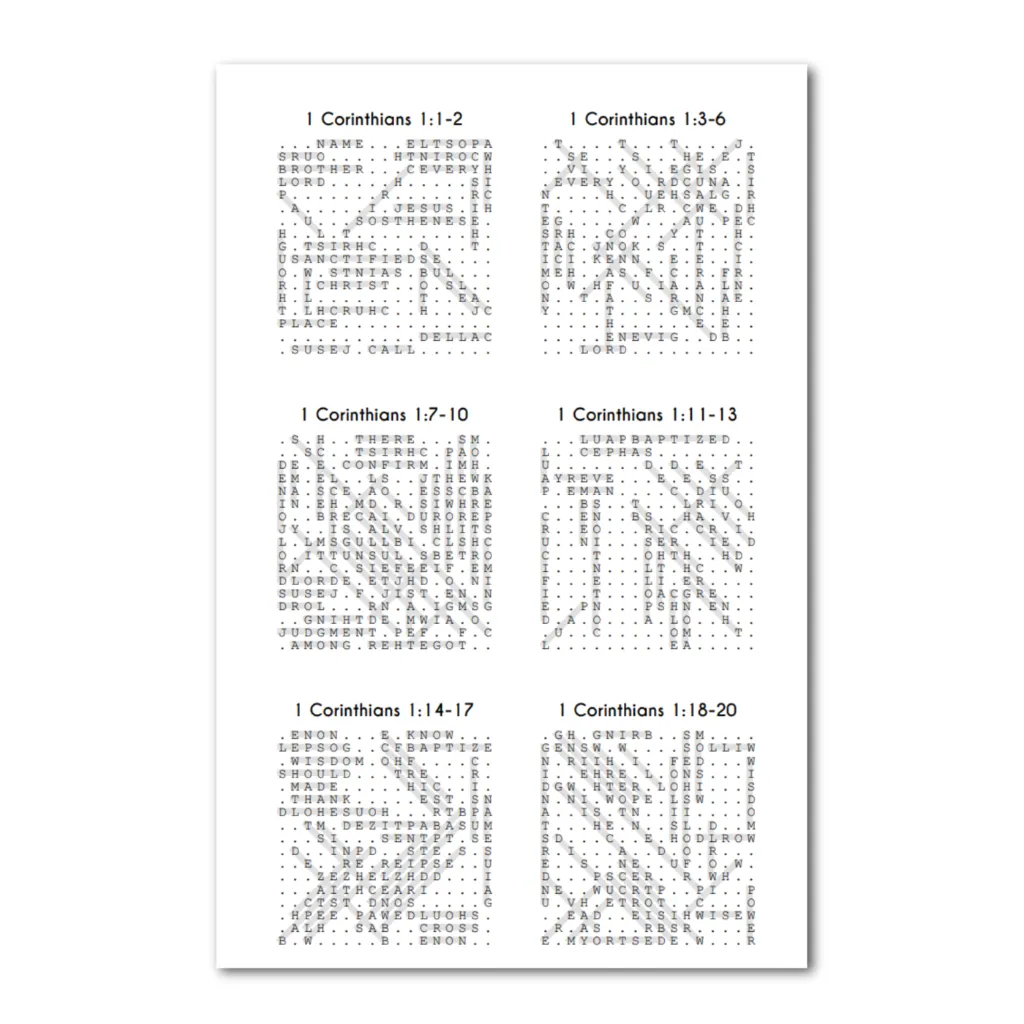 ST Corinthians 1 puzzle answers.webp