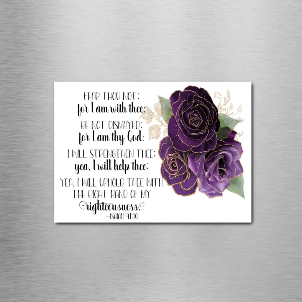 Isaiah 41:10 Roses Rectangle Magnet