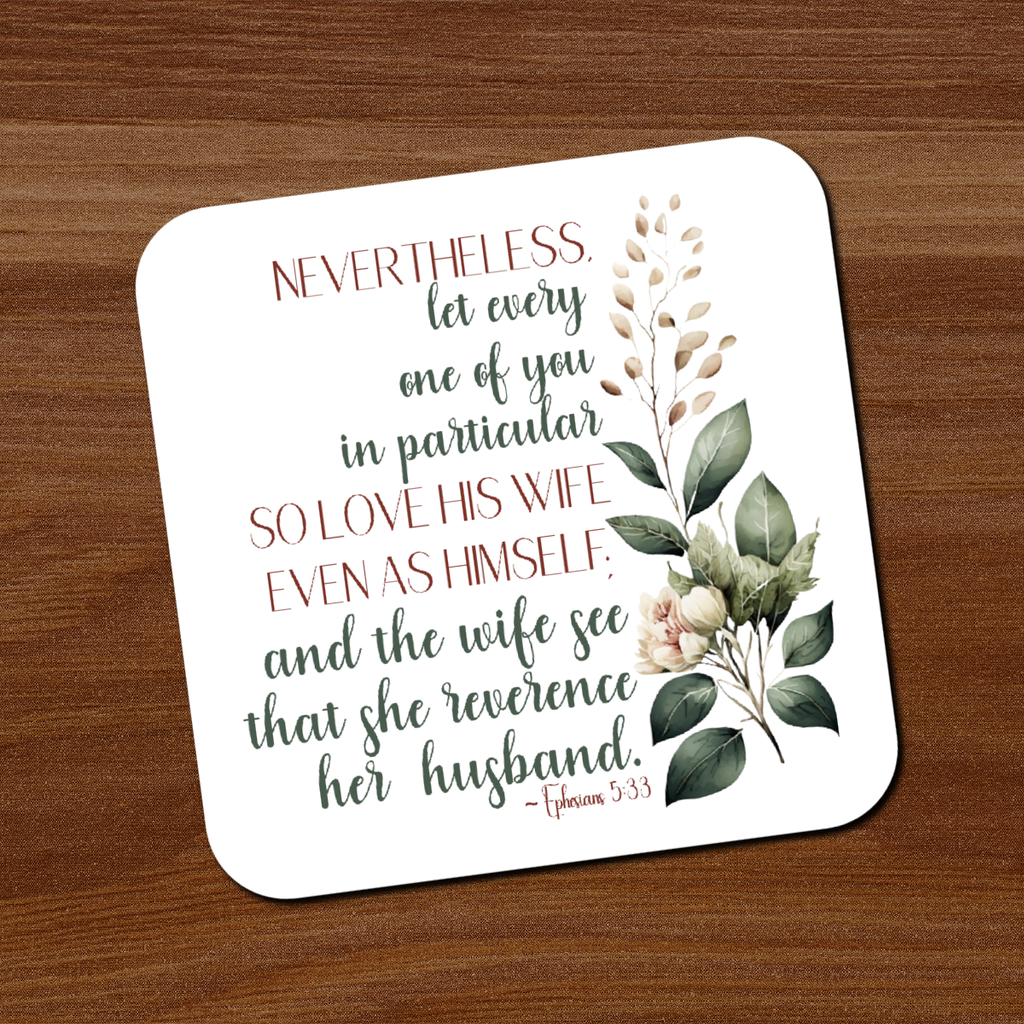 Ephesians 5:33 Coaster