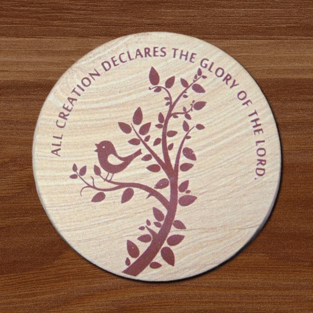 All Creation Declares Sandstone Coaster