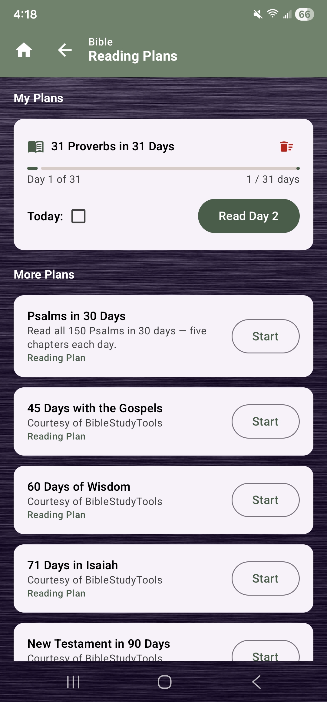 Reading Plans